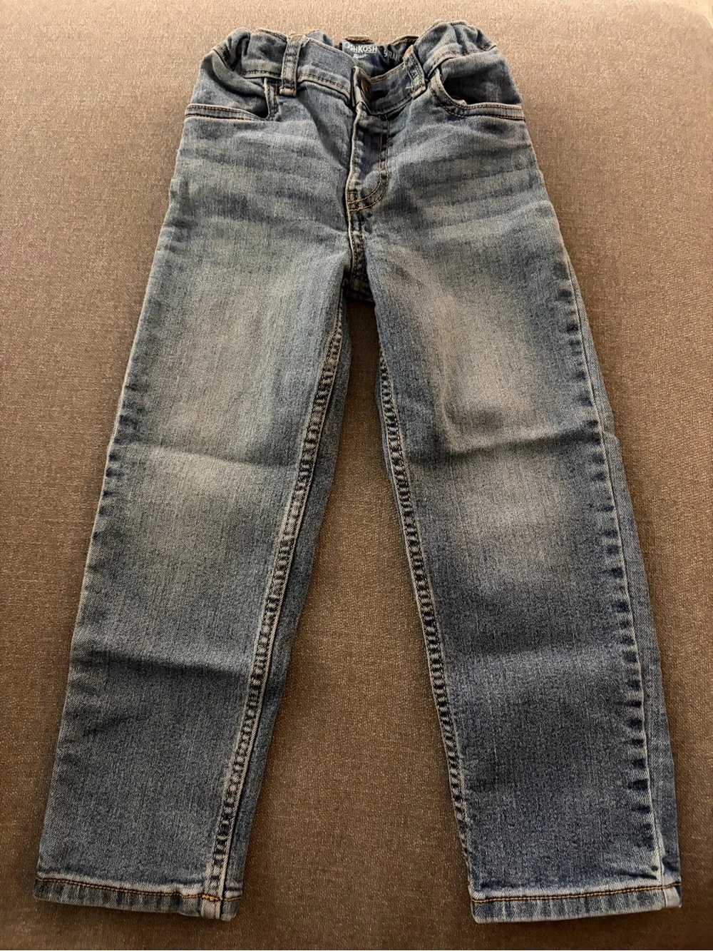 OshKosh B'gosh Faded Blue Kids Jeans with Elastic Waist